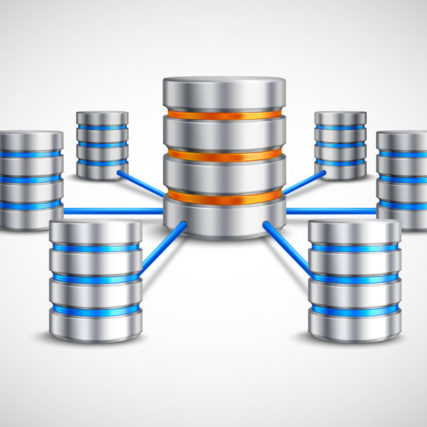 Illustration of network data being copied to backup devices